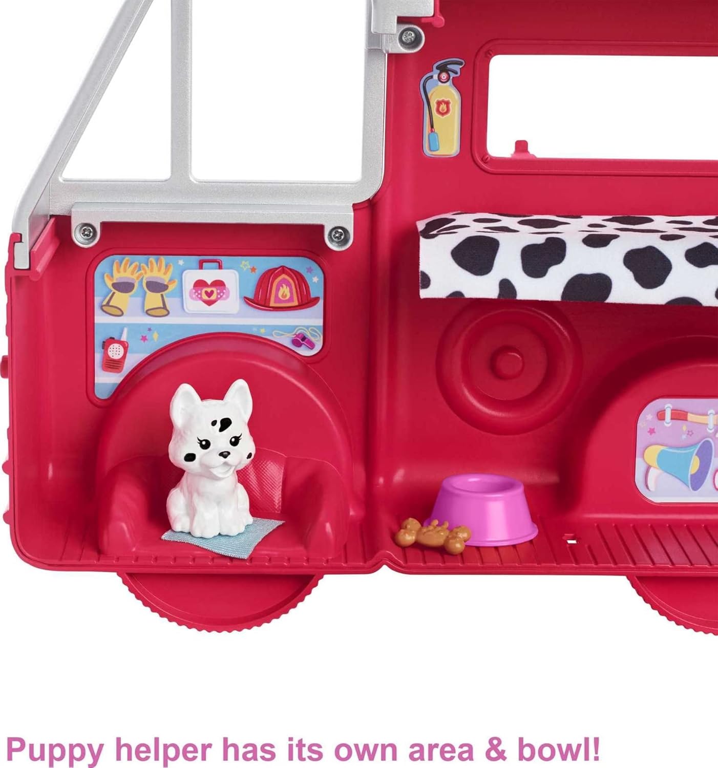 Barbie Chelsea Can Be Doll & Toy Fire Truck Playset with Blonde Small Doll, 2 Pets