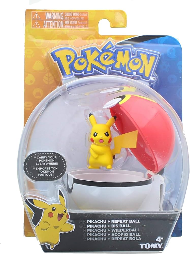 Pokemon TOMY Clip n Carry Pokeball Figure And Ball Set
