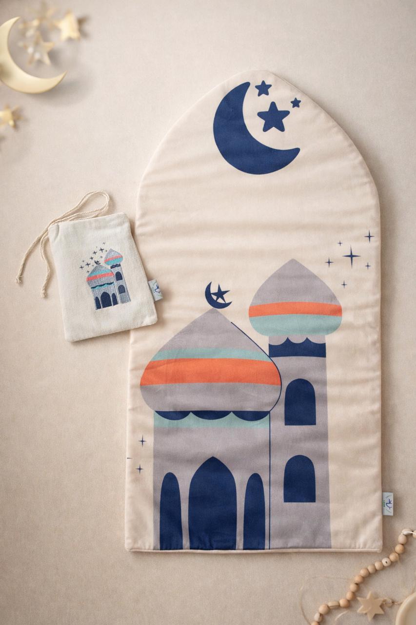 Kids Prayer Mat with Cross Bag