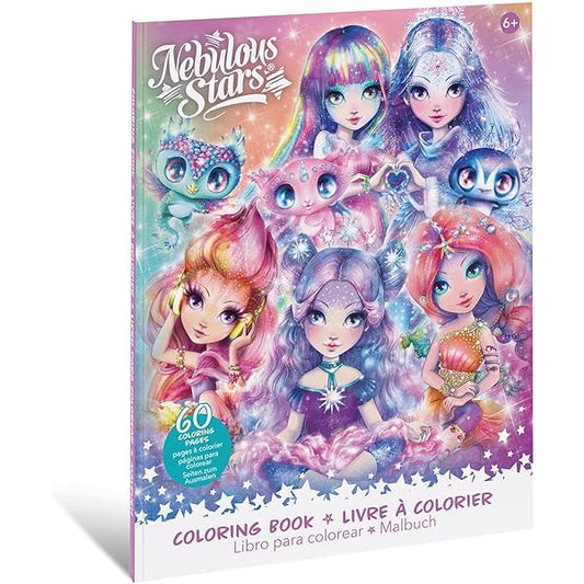 Nebulous Stars Coloring Book with 60 illustrations
