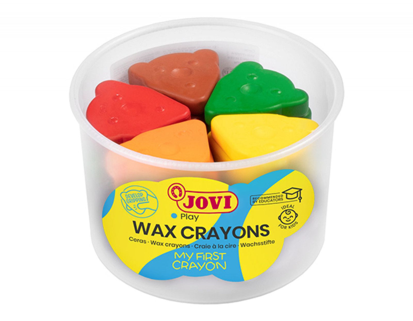 MY FIRST CRAYON - 30 Bear-Shaped Crayons in Basic Colors