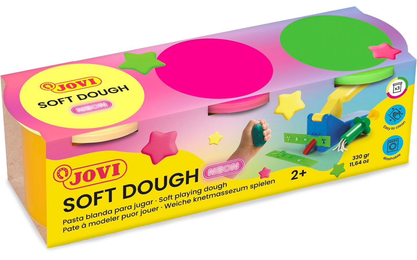 Jovi Neon Extra Soft Modelling Clay in Bright Colours