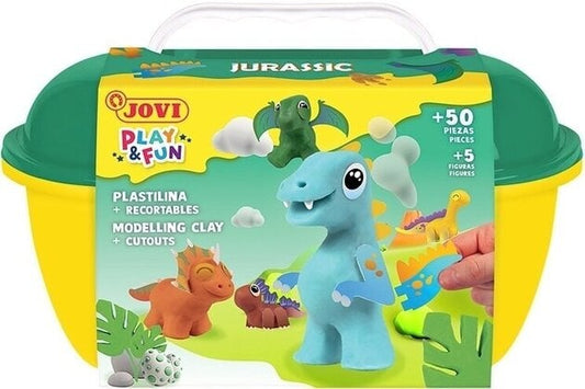 Jovi - Play&Fun SPLASH – Sea Animals Dough Kit, 24 x 15g Tablets, 3 Cuttable Stencils and 3 Modelling Tools, Gifts and Crafts Ages 3 and Up