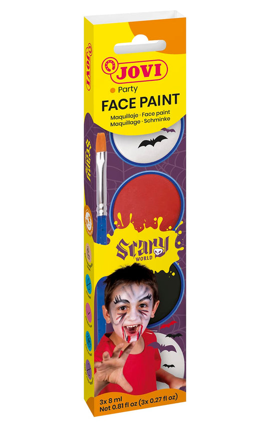 Jovi Face Paint, 3pcs (Scary) - 8mL