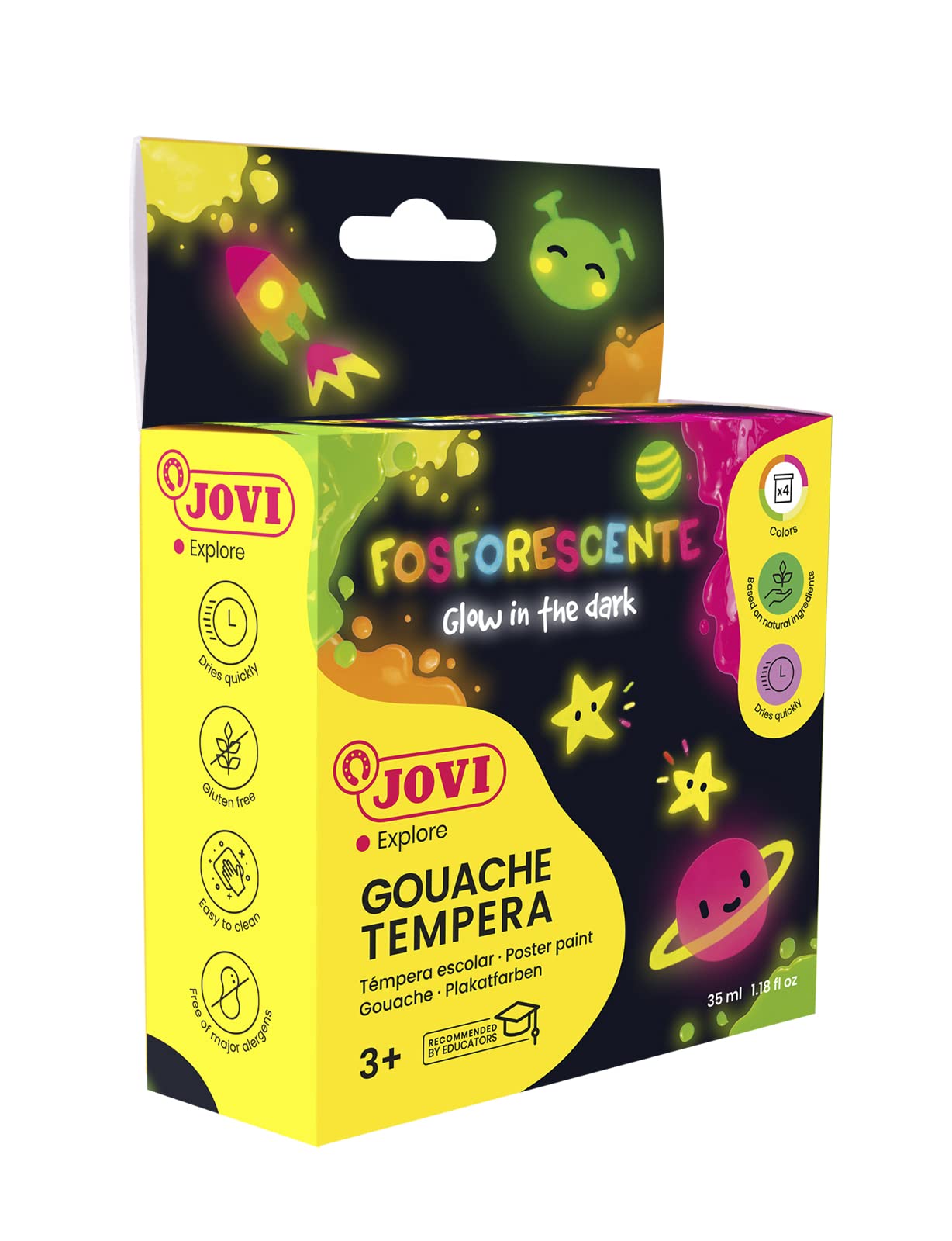 Jovi Gouache Tempera Poster Paint- Glow in the dark
