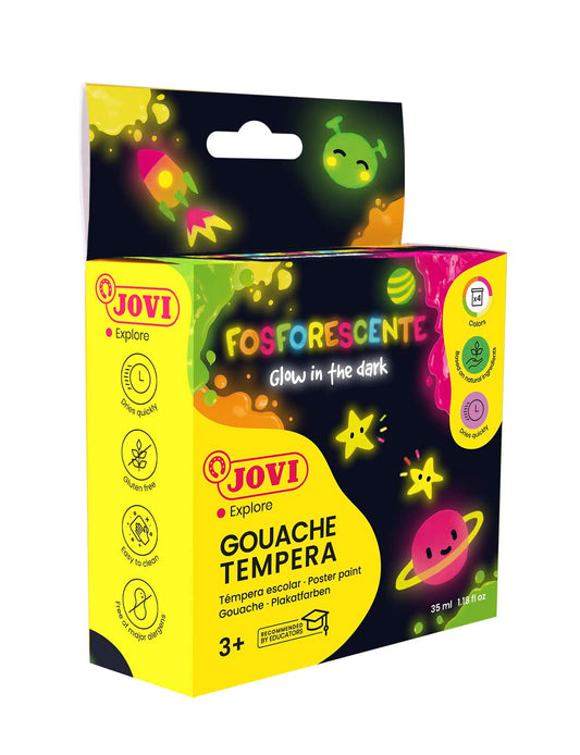 Jovi Gouache Tempera Poster Paint- Glow in the dark