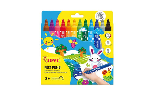 Jovi Maxi Felt-tip pens, a set of 24 thick felt-tip pens