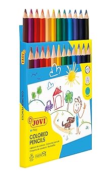 Jovi Maxi Triangular Colored Pencils, 12-pack.