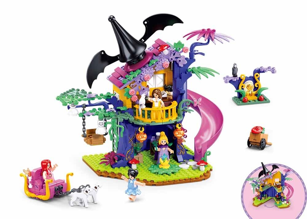 Sluban - Girls Dream - Magical Tree House - Age +6 | سلوبن - قطع التركيب - حلم الفتيات - بيت الشجرة السحري - العمر +6