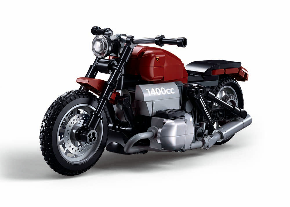 Sluban - Modelbricks - R18Ms Motorcycle 1/12 (222Pcs) - Age +10 | سلوبن - قطع التركيب - موديل بيريكس - دراجة نارية 1/12 (222 قطعة) - العمر +10