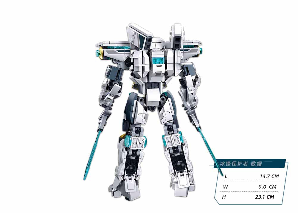 Sluban - P.R. Mecha - Robot 04 (561Pcs) - Age +8 | سلوبن - قطع التركيب - ميكا - روبوت 04 (561 قطعة) - العمر +8