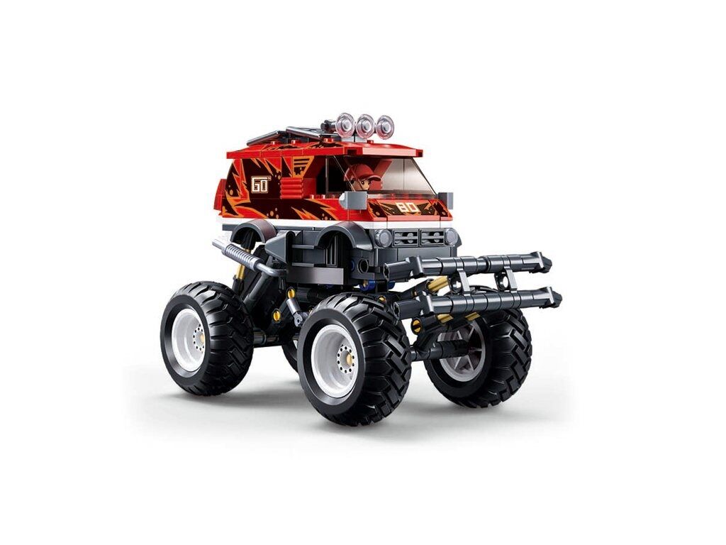 Sluban - Powerbricks - Off-Road Vehicle (Pull Back) (261 Pcs) - Age +6 | سلوبن - قطع التركيب - باور بيريكس - مركبة الطرق الوعرة (سحب للخلف) (261 قطعة) - العمر +6