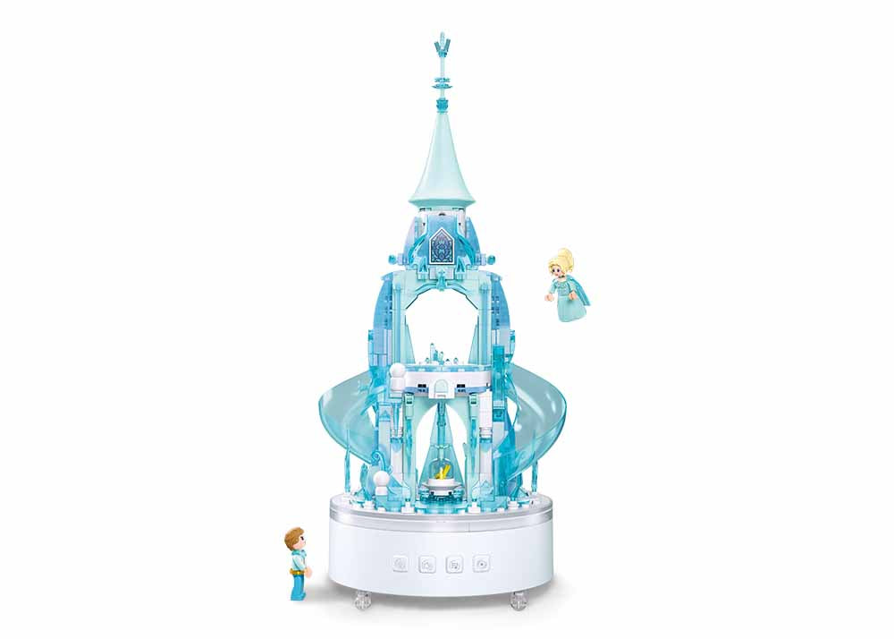 Sluban - Music Box - Ice Castle (420 Pcs) - Age +8 | سلوبن - قطع التركيب - صندوق الموسيقى - قلعة الجليد (420 قطعة) - العمر +8