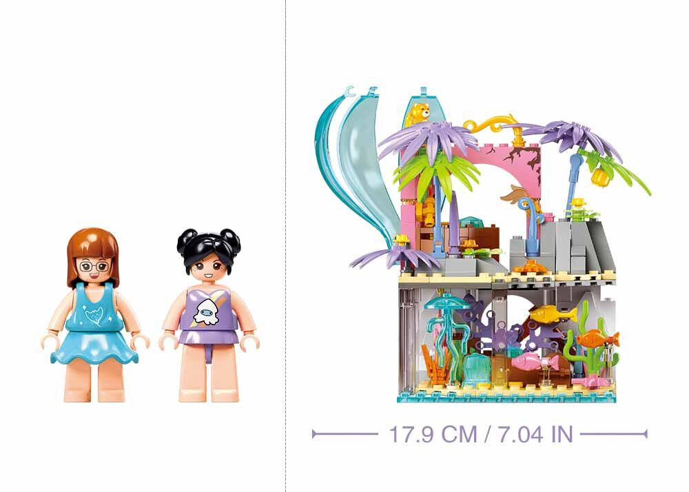 Sluban - Girls Dream - Secret Island (224 Pcs) - Age +6 | سلوبن - قطع التركيب - حلم الفتيات - الجزيرة السرية (224 قطعة) - العمر +6