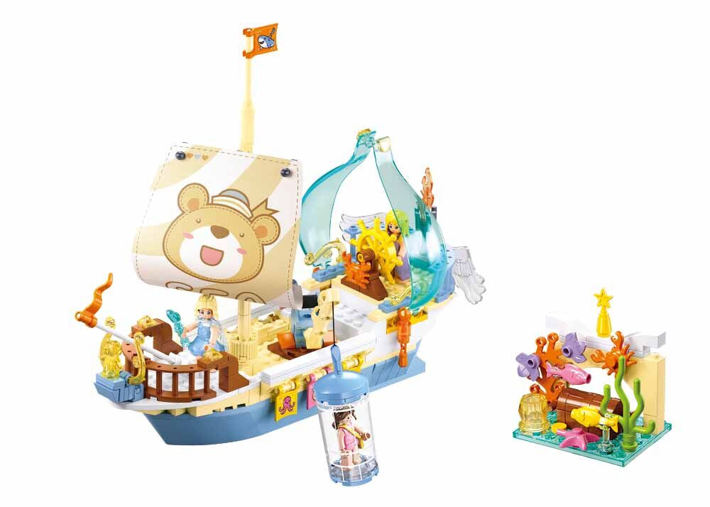 Sluban - Girls Dream - Jewel Boat (287 Pcs) - Age +6 | سلوبن - قطع التركيب - حلم الفتيات - سفينة الجوهرة (287 قطعة) - العمر +6