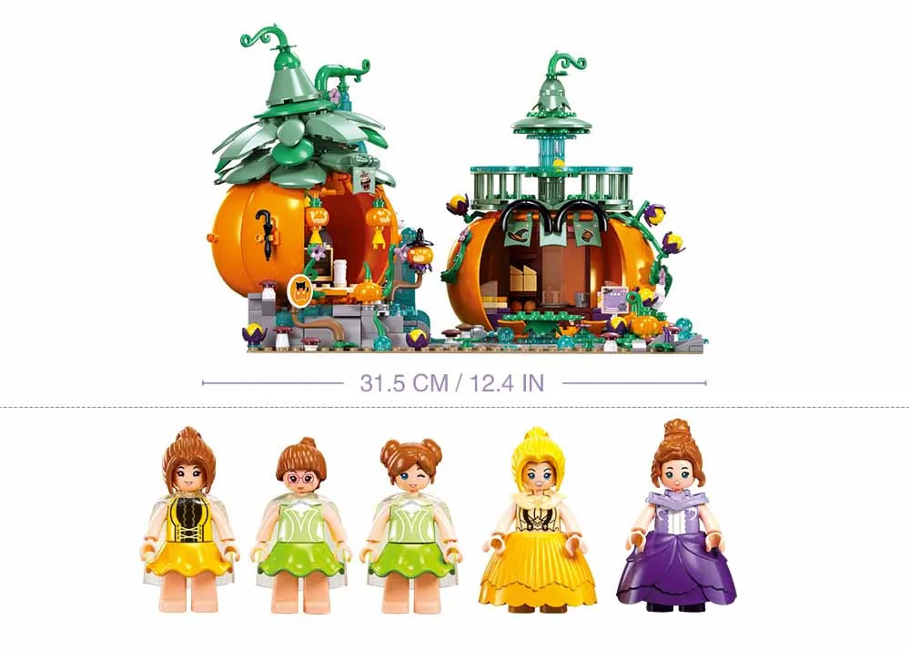 Sluban - Girls Dream - Pumpkin Party (952Pcs) - Age +7 | سلوبن - قطع التركيب - حلم الفتيات - حفلة منازل اليقطين (952 قطعة) - العمر +7