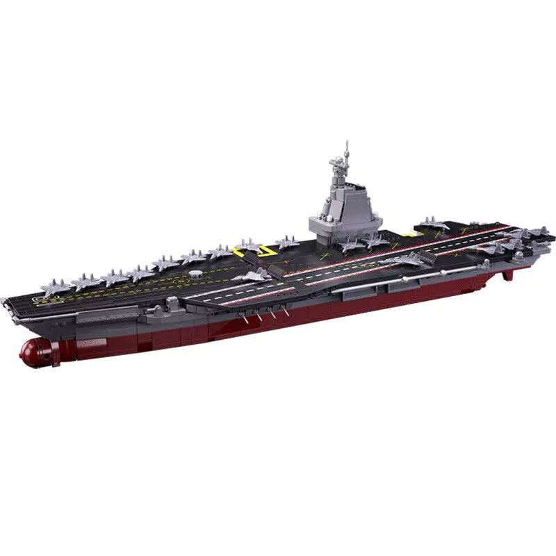 Sluban - Model Bricks - Aircraft Carrier (1312Pcs) - Age +12 | سلوبن - قطع التركيب - موديل بيريكس - عبارَة نقل الطائرات (1312 قطعة) - العمر +12