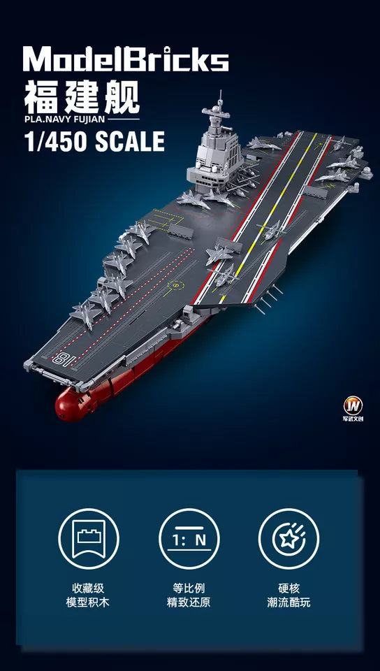 Sluban - Model Bricks - Aircraft Carrier (1312Pcs) - Age +12 | سلوبن - قطع التركيب - موديل بيريكس - عبارَة نقل الطائرات (1312 قطعة) - العمر +12