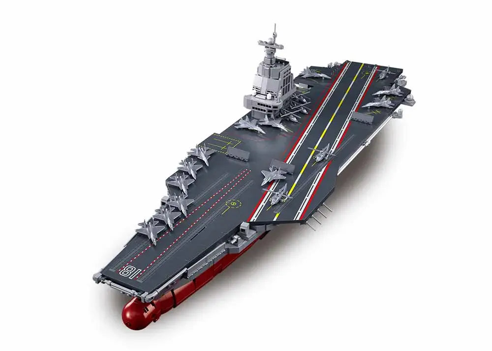 Sluban - Model Bricks - Aircraft Carrier (1312Pcs) - Age +12 | سلوبن - قطع التركيب - موديل بيريكس - عبارَة نقل الطائرات (1312 قطعة) - العمر +12