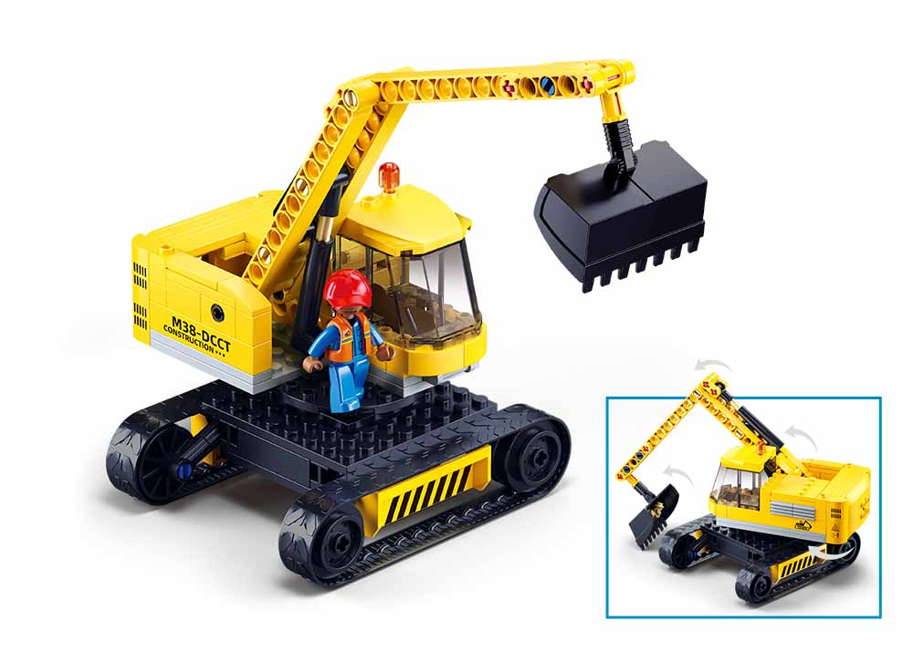 Sluban - Town - E6 Small Excavator 152Pcs - Age +6 | سلوبن - قطع التركيب - تاون - حفارة صغيرة - 152 قطعة - العمر +6