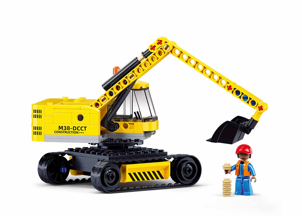 Sluban - Town - E6 Small Excavator 152Pcs - Age +6 | سلوبن - قطع التركيب - تاون - حفارة صغيرة - 152 قطعة - العمر +6