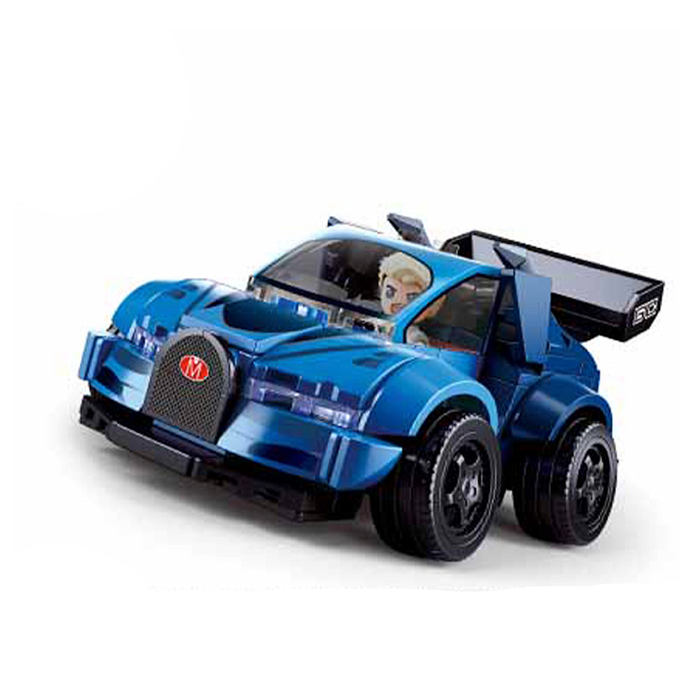 Sluban - Mcar - Hell Of Flush - Supercar - 4 Types - Age 6+ | سلوبن - قطع التركيب - إضاءة الفلاش - السيارة الخارقة - ٤ أنواع - العمر +6