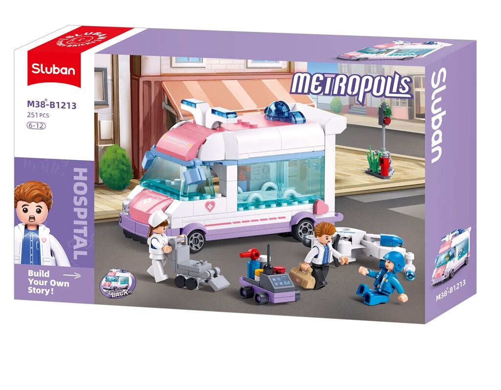 Sluban - Metropolis - Doctor Rescue - Age 6+ | سلوبن - قطع التركيب - مدينة كبرى - طبيب الإنقاذ - العمر +6