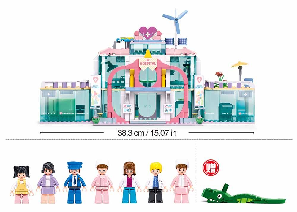 Sluban - Metropolis - Dream City Hospital - Age 6+ | سلوبن - قطع التركيب - مدينة كبرى - مستشفى مدينة الأحلام - العمر +6