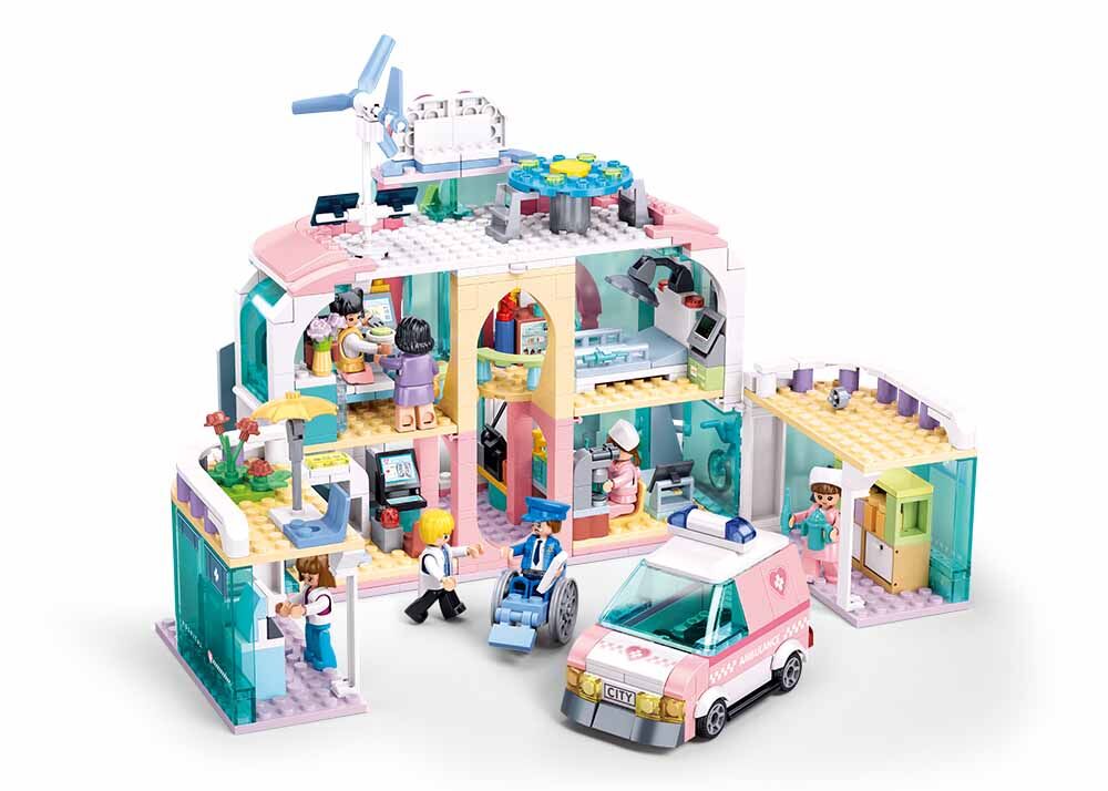Sluban - Metropolis - Dream City Hospital - Age 6+ | سلوبن - قطع التركيب - مدينة كبرى - مستشفى مدينة الأحلام - العمر +6