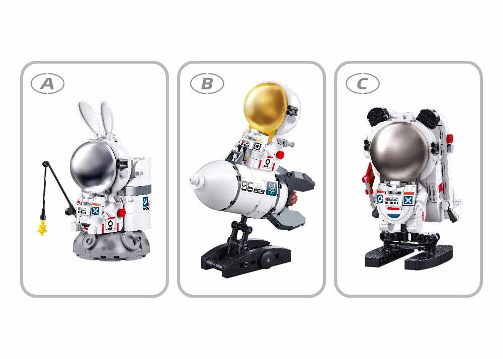 Sluban - Pleyerid - Maro Astronaut - 3 Types - Age 14+ | سلوبن - قطع التركيب - بلايريد - مارو رائد فضاء - 3 أنواع - العمر +14