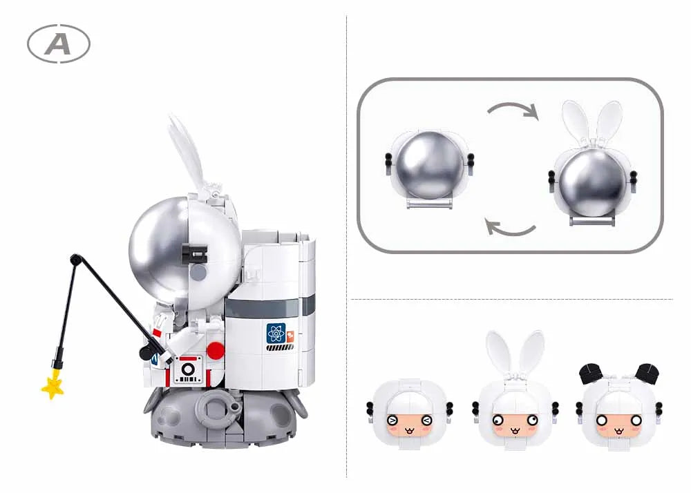 Sluban - Pleyerid - Maro Astronaut - 3 Types - Age 14+ | سلوبن - قطع التركيب - بلايريد - مارو رائد فضاء - 3 أنواع - العمر +14
