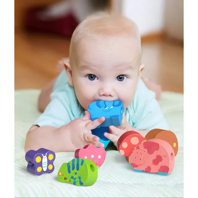 Mideer - Lacing Beads - Transportation - Age: 18+ Months | ميدير - حبل الخرز - المواصلات - العمر: 18+ شهرًا