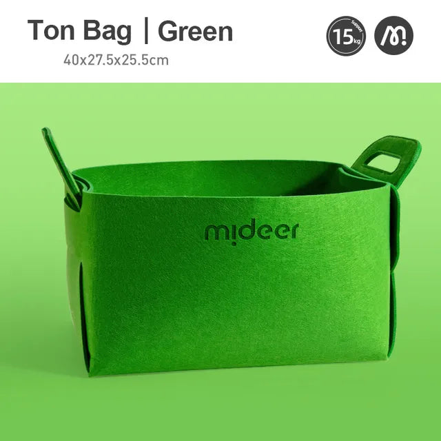 Mideer - Toy Storage Bag - Green - Age: 3+ | ميدير - حقيبة تخزين الألعاب - أخضر - العمر: 3+