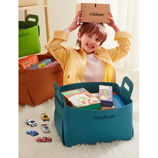 Mideer - Toy Storage Bag - Blue - Age: 3+ | ميدير - حقيبة تخزين الألعاب - أزرق - العمر: 3+