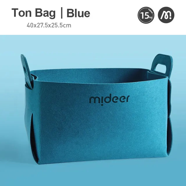 Mideer - Toy Storage Bag - Blue - Age: 3+ | ميدير - حقيبة تخزين الألعاب - أزرق - العمر: 3+