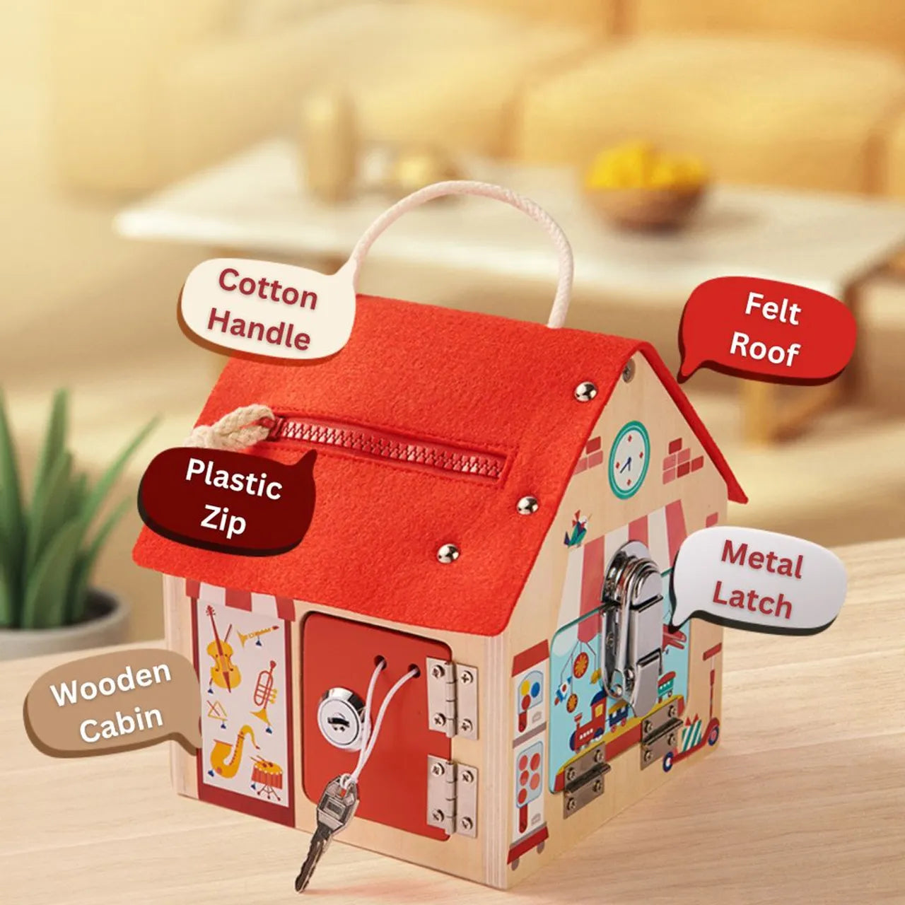 Mideer - Lock Cabin - Age: 3+ | ميدير - الكوخ المقفول - العمر 3+