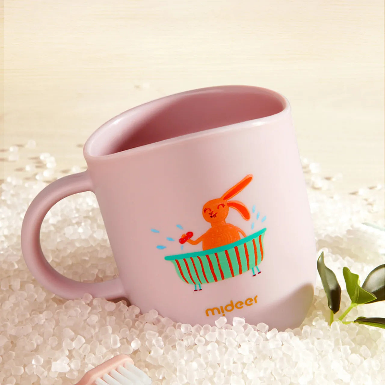Mideer - Kids Toothbrush Cup - Taro Purple - Age 2+ | ميدير - كوب فرشاة أسنان للأطفال - بنفسجي تارو - العمر 3+