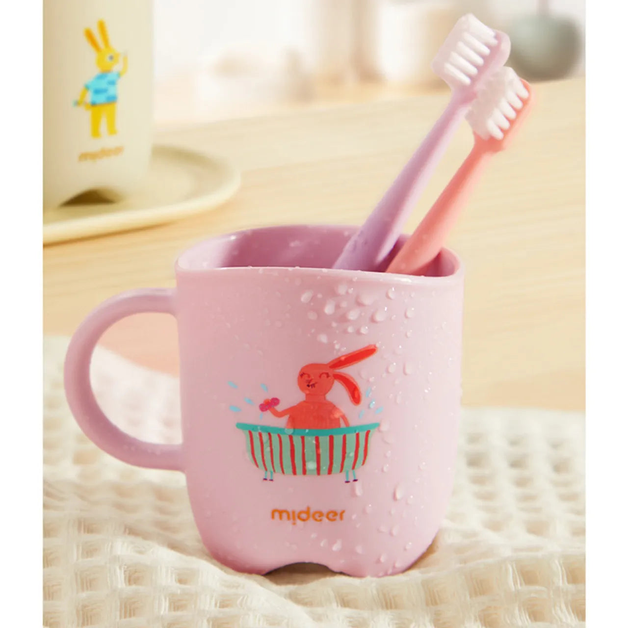 Mideer - Kids Toothbrush Cup - Taro Purple - Age 2+ | ميدير - كوب فرشاة أسنان للأطفال - بنفسجي تارو - العمر 3+