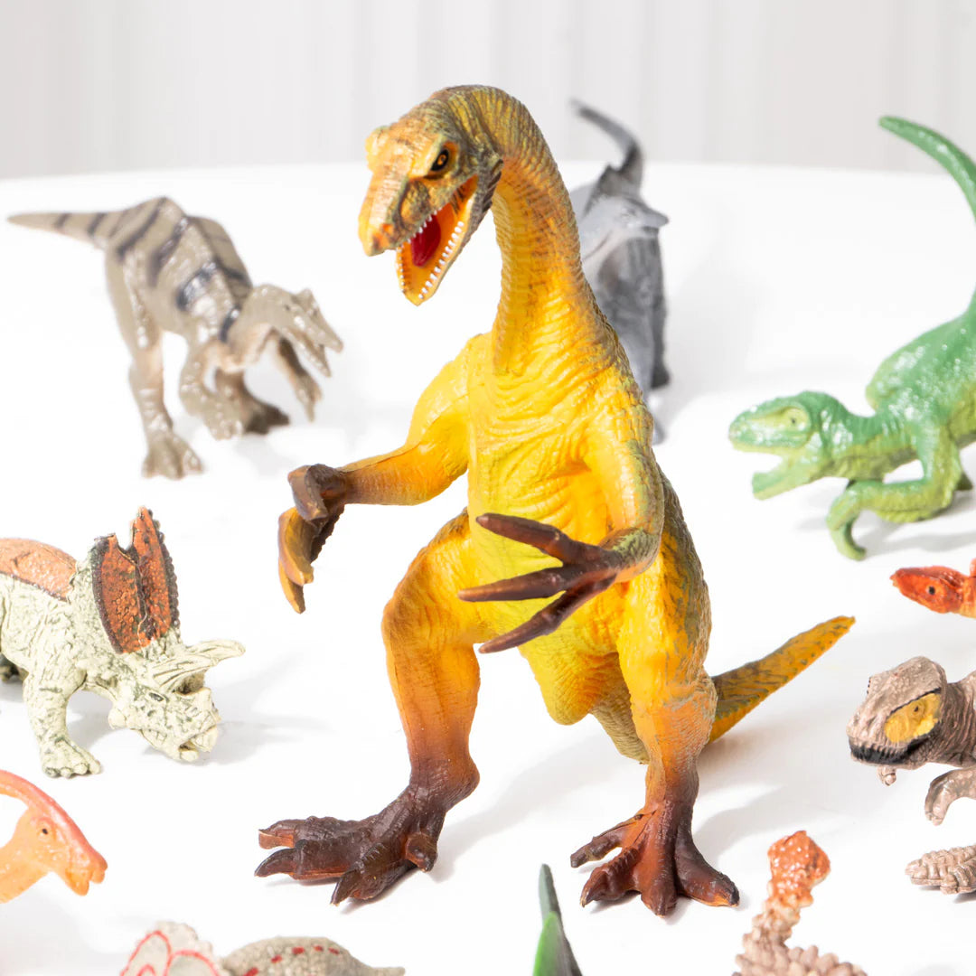 Mideer - Dinosaur Toys Set - 24pcs - Age 3+ | ميدير - مجموعة ألعاب الديناصورات - 24 قطعة - العمر 3+