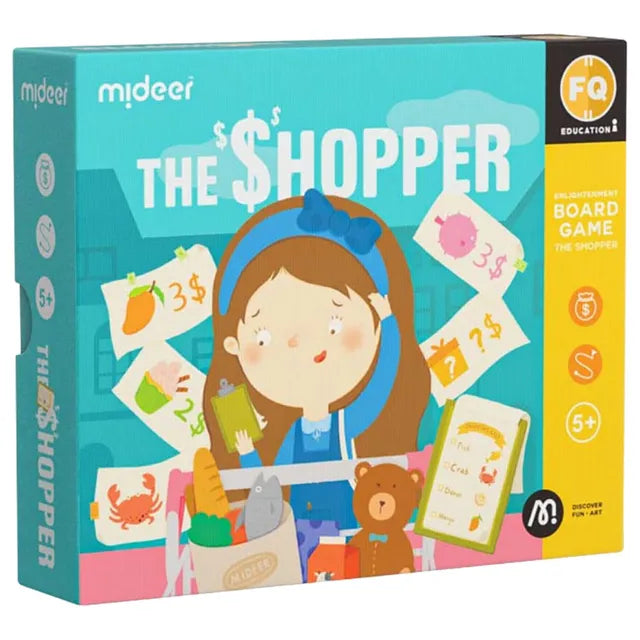 Mideer - Board Game - The Shopper - Age 5+ | ميدير - لعبة لوحية - المتسوق - العمر 5+