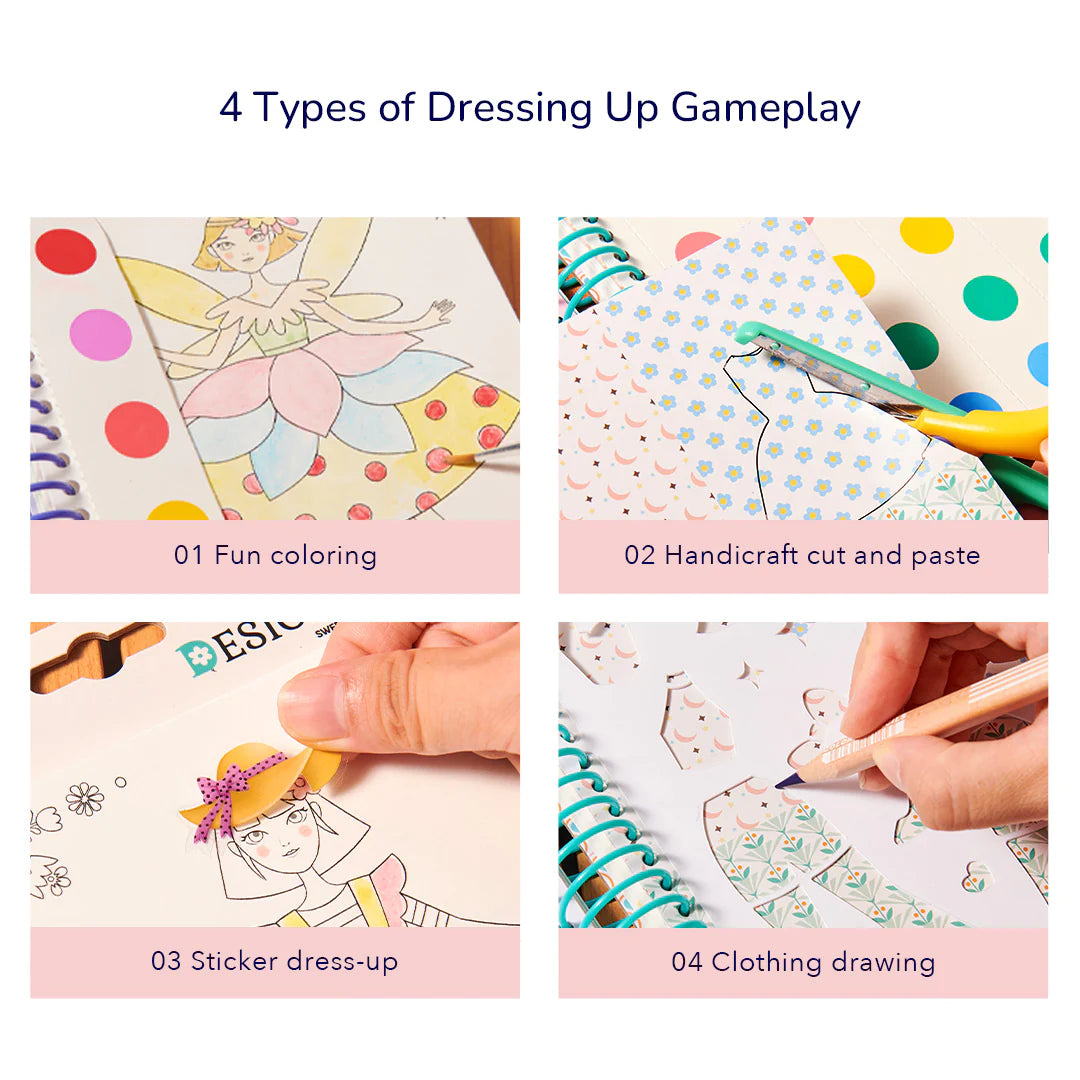 Mideer - Little Designer - Princess Ball – Age: 5+ | ميدير - المصممة الصغيرة - حفلة الأميرة – العمر 5+
