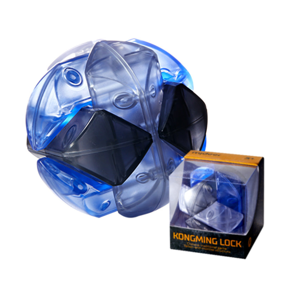 Mideer - Neon Space Kongming Lock - Hexagonal Gem - Age +3 | ميدير - قفل الفضاء النيون كونغمينغ - الجوهرة السداسية - العمر +3