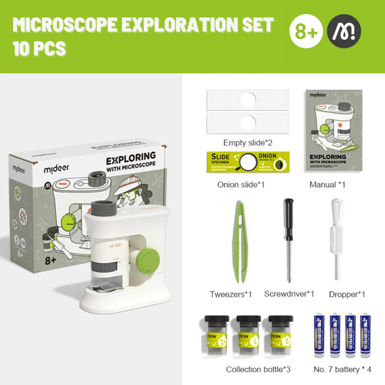 Mideer - Exploring With Microscope - Age 8+ | ميدير - الاكتشاف بواسطة المايكروسكوب - العمر 8+