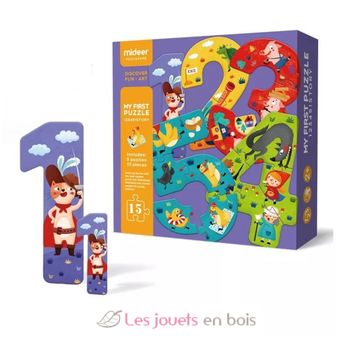 Mideer - Gift Box Puzzle - Dinosaur Age - age +3 | ميدير - صندوق الهدايا لعبة التركيب - عصر الديناصور - العمر +3