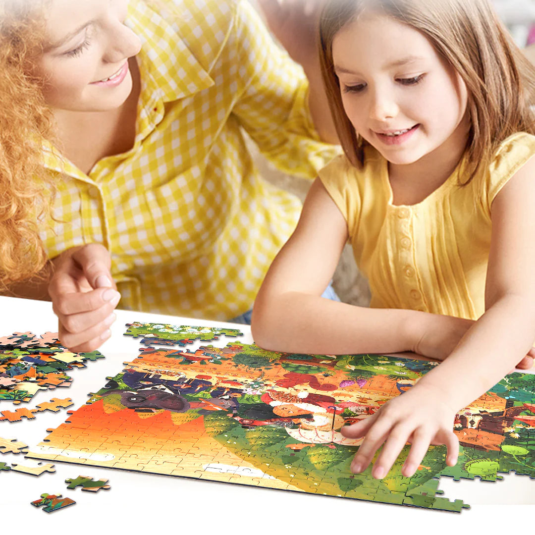Mideer - Forest Carnival - 528 piece - Large Puzzle - age 3+ | ميدير - لعبة تركيب البازل كرنفال الغابة - 528 قطعة - العمر 3+