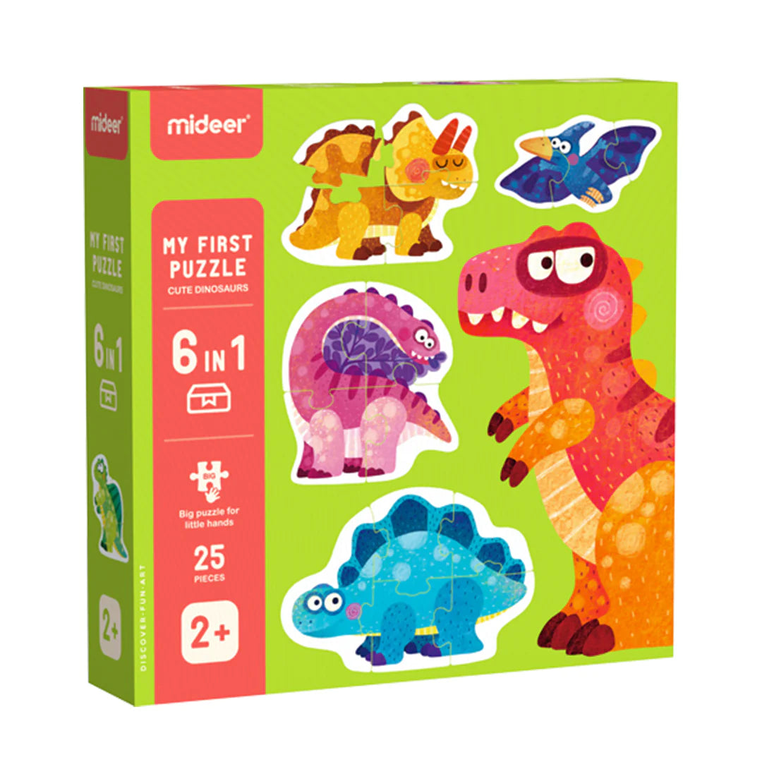 Mideer - My first puzzle - dinosaur - Age 2+ | ميدير - لعبتي التركيب الأولى - بازل الديناصور - العمر 2+