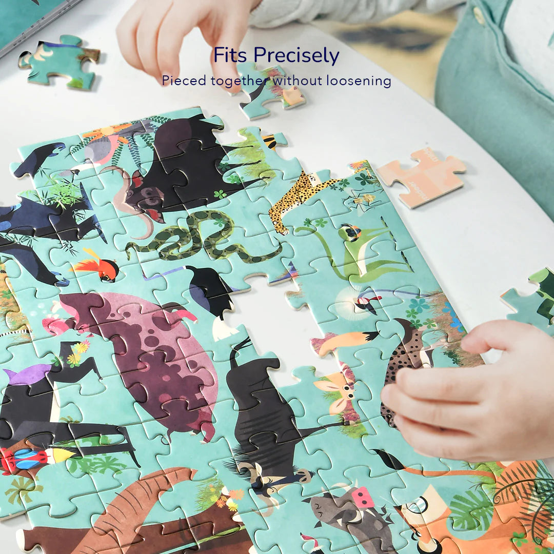 Mideer - Let's Learn! - Ocean Trip puzzle - 126 pieces - Age 4+ | ميدير - لعبة تركيب البازل هيا لنتعلم - رحلة المحيط - 126 قطعة - العمر 4+