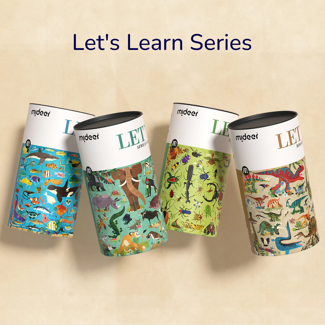 Mideer - Let's Learn! - Ocean Trip puzzle - 126 pieces - Age 4+ | ميدير - لعبة تركيب البازل هيا لنتعلم - رحلة المحيط - 126 قطعة - العمر 4+