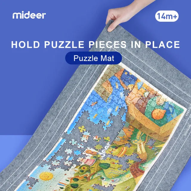 Mideer - Puzzle Mat ( blanket ) for 500 - 2000P For Kids - Age 3+ | ميدير - سجادة خاصة للعبة التركيب - تتسع لعدد قطع بازل ( 500-2000 ) - العمر 3+