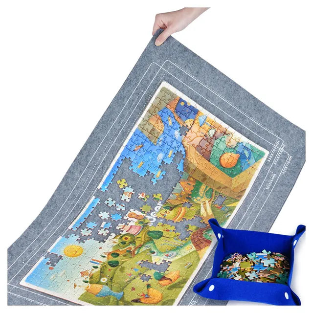 Mideer - Puzzle Mat ( blanket ) for 500 - 2000P For Kids - Age 3+ | ميدير - سجادة خاصة للعبة التركيب - تتسع لعدد قطع بازل ( 500-2000 ) - العمر 3+
